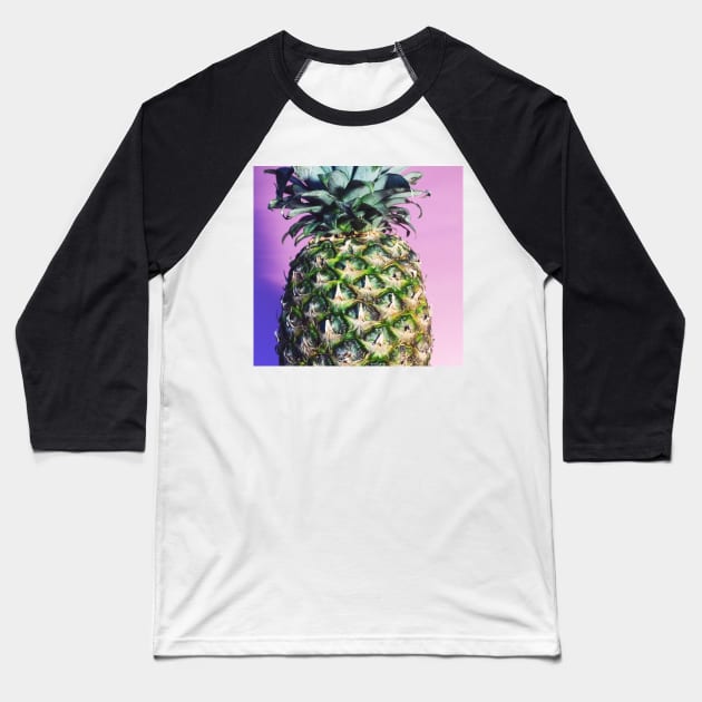 Purple Pineapple Art Baseball T-Shirt by NewburyBoutique